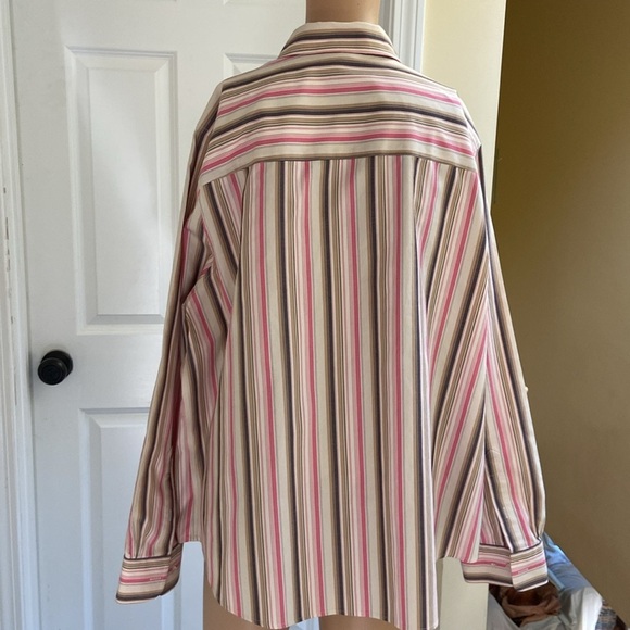 Jones New York striped long sleeve blouse size 2X - Picture 6 of 14
